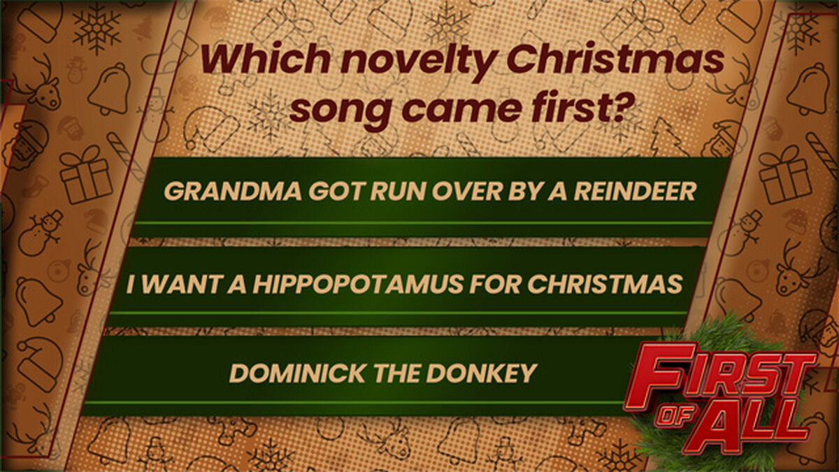 First of All: Christmas image number null